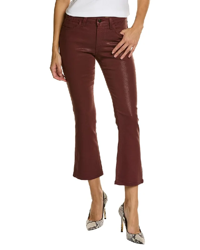 Limited StockJOE'S Jeans Marsala Coated Mid-Rise Crop Bootcut Jean