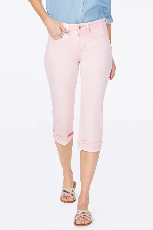 Earn PointsMarilyn Straight Crop Jeans - Pink Dusk