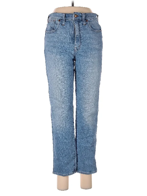 Liquidation SaleMid-Rise Straight-leg Jeans in Light Wash