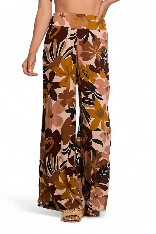 Christmas SalePrinted Pant In Pink Polynesia