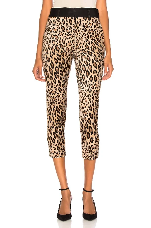 Mega SaleTuxedo Pant In Camel Multi