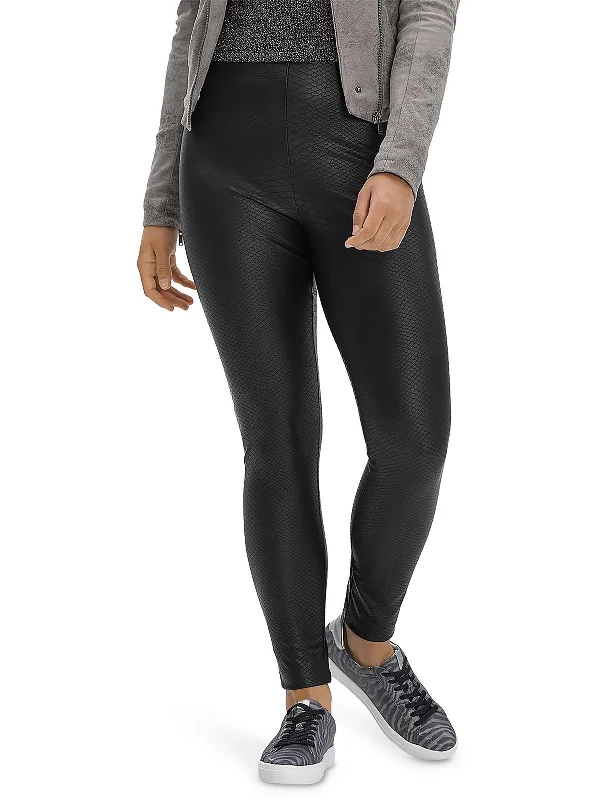 Limited Time OfferWomens Faux Leather High Rise Leggings