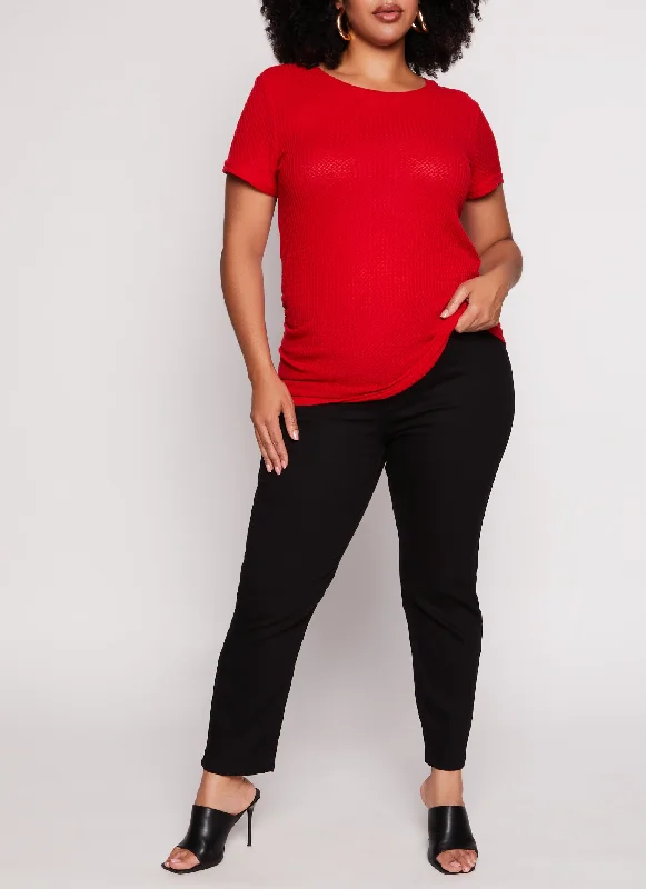 Promotion CodePlus Size VIP Solid High Waist Skinny Jeans