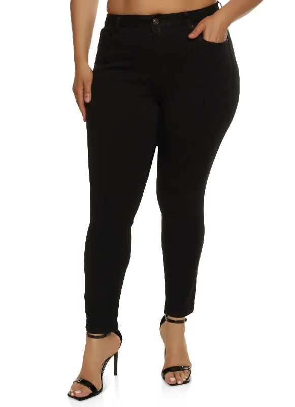 Upgrade Your Wardrobe SalePlus Size WAX High Waist Push Up Skinny Jeans