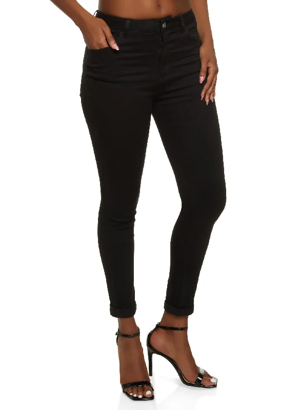 Labor Day SaleWAX Whiskered Rolled Cuff Skinny Jeans