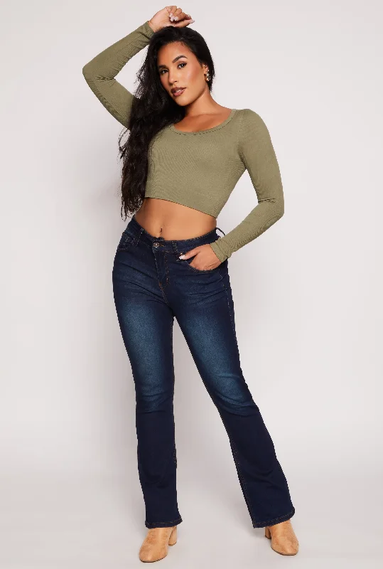 Green Tag SaleWAX Acid Wash High Waisted Boot Cut Jeans