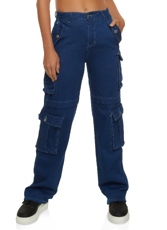 Winter SaleWide Leg Cargo Jeans