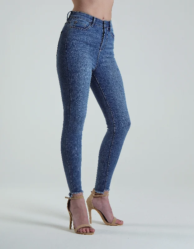 Hidden DiscountJessica High Rise Skinny Blue