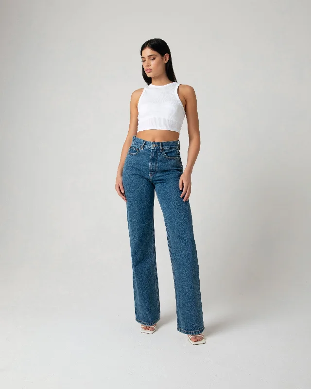 30% DiscountCara Wide Leg Dark Blue