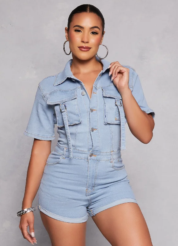 Revamp Your Home SaleDaisy Denim Utility Romper