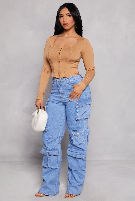 Monthly DealsDaisy Wide Leg Cargo Jeans