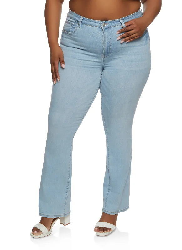 Redeem RewardsPlus Size WAX High Rise Boot Cut Jeans