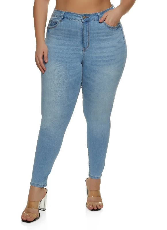 Limited Time OfferPlus Size WAX Push Up High Rise Skinny Jeans