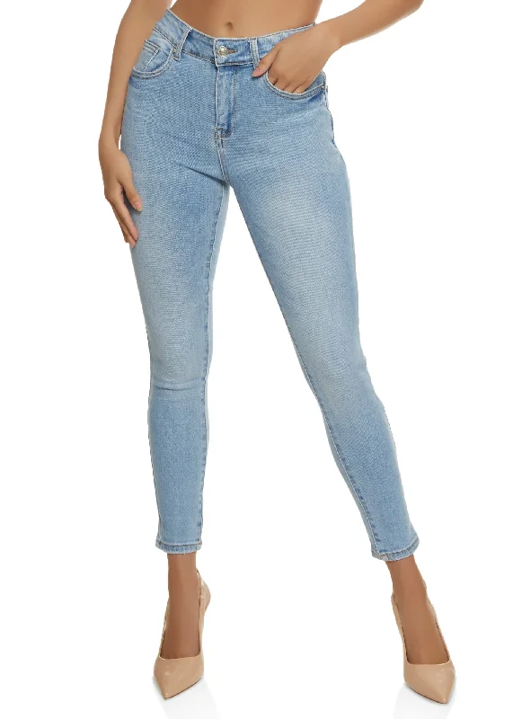 Promotion CodeWAX Cropped High Rise Skinny Jeans