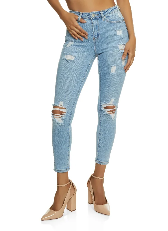Collector's Item SaleWAX Distressed High Waist Skinny Jeans