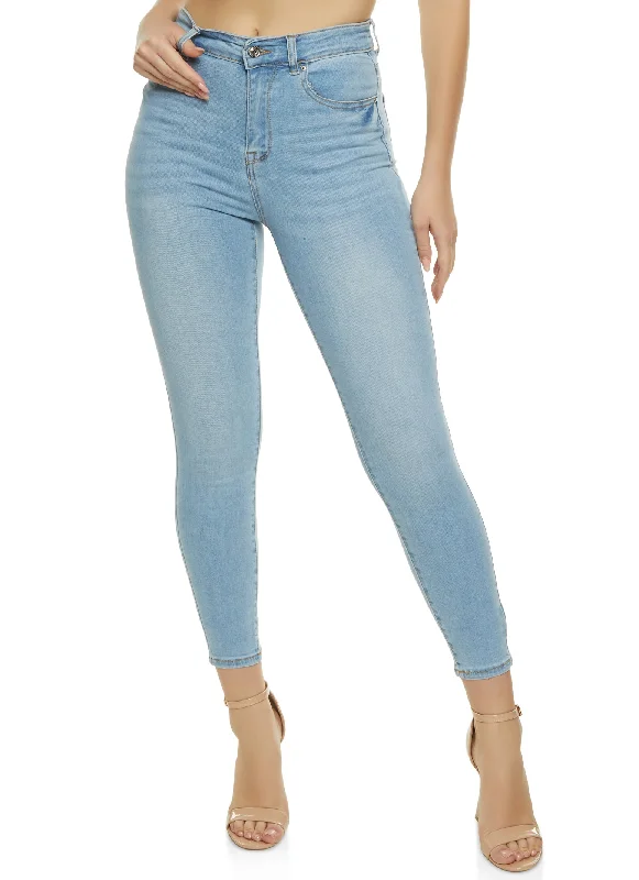 Clear the Shelves SaleWAX High Rise Solid Cropped Skinny Jeans