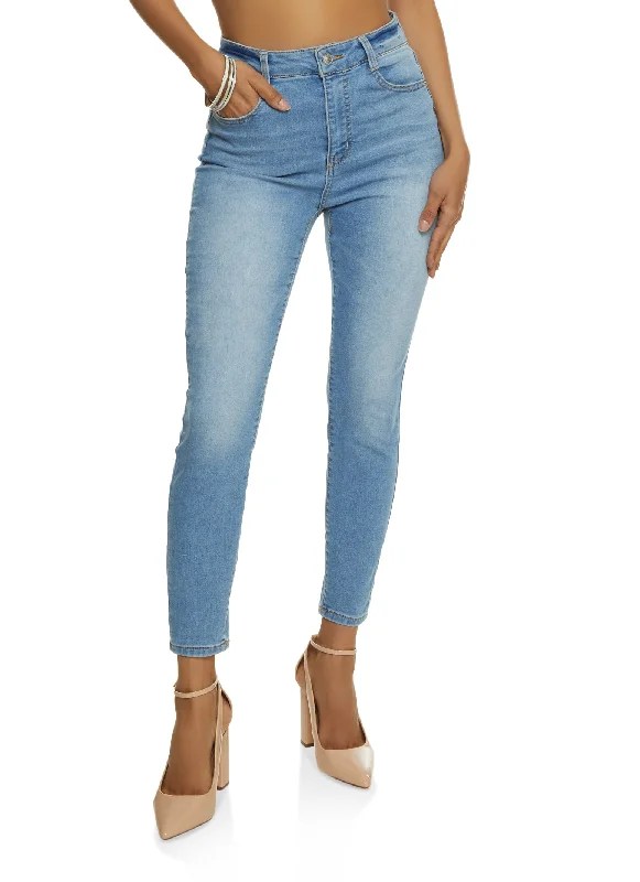 New Customer DiscountWAX Whiskered High Waist Skinny Ankle Jeans