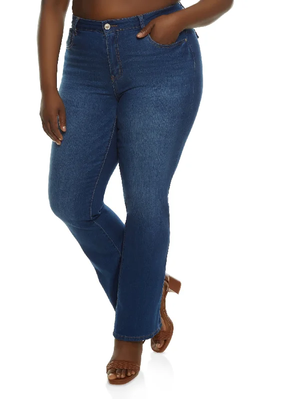 Combo DealPlus Size WAX High Rise Boot Cut Jeans