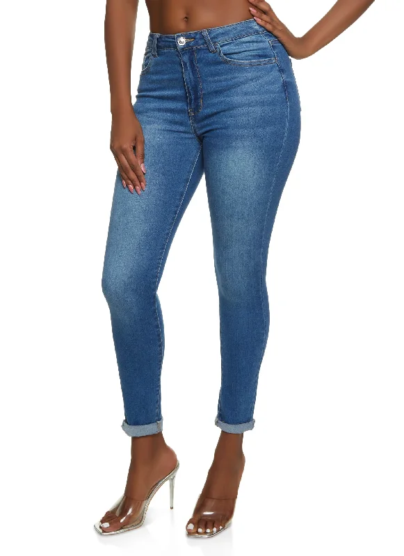 Secret SaleWAX Whiskered Rolled Cuff Skinny Jeans
