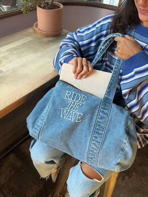 Free ShippingRide The Wave Denim Bag