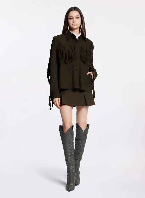 Up to 70% OffFringed Cady Jacket