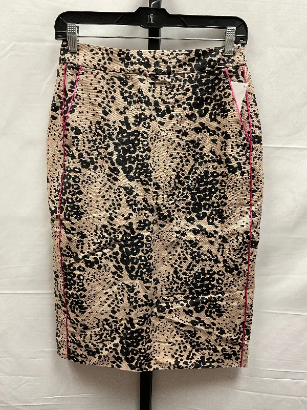 Yellow Tag SaleAnimal Print Skirt Midi J. Crew, Size 4