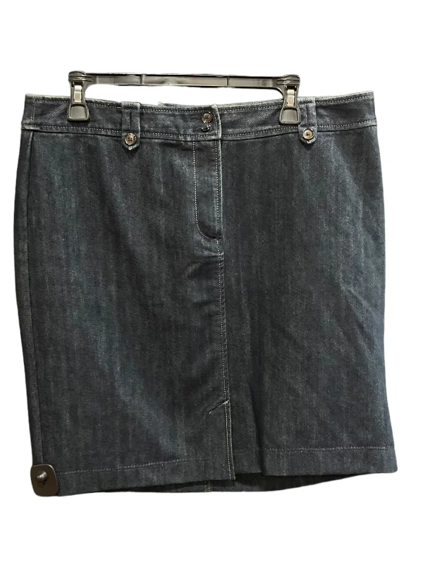 New Year SaleBlue Denim Skirt Midi Ann Taylor, Size 14