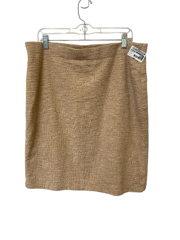 Outlet SaleBrown Skirt Midi Ann Taylor, Size Xl
