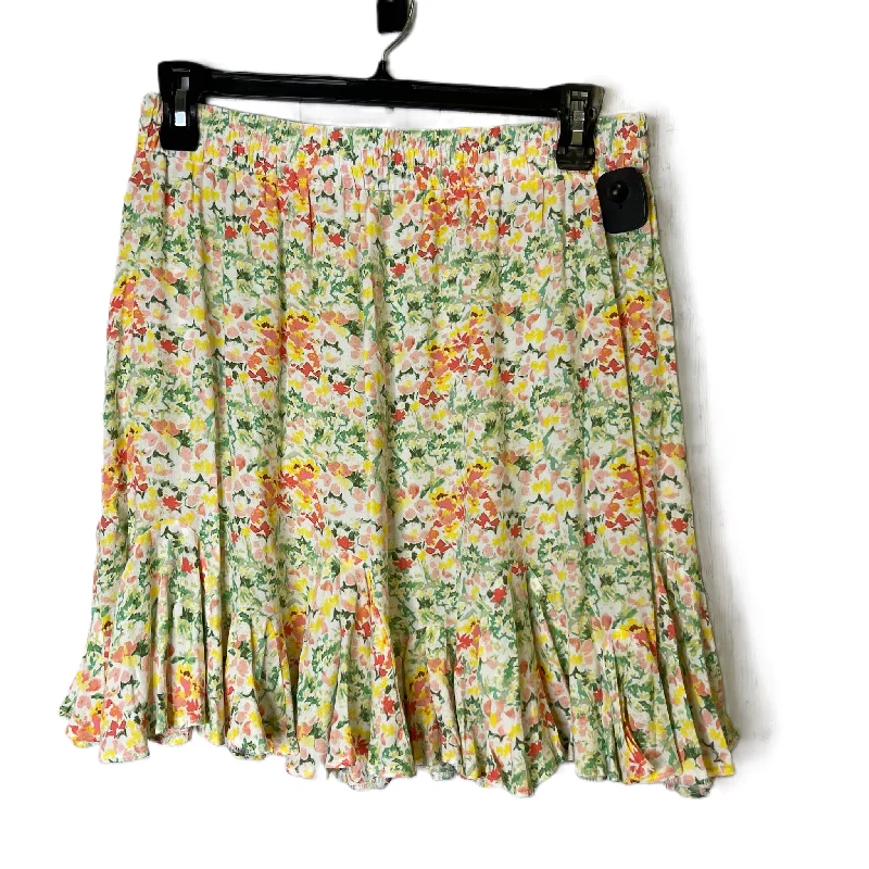 Fire SaleFloral Print Skirt Midi By Loft, Size: L