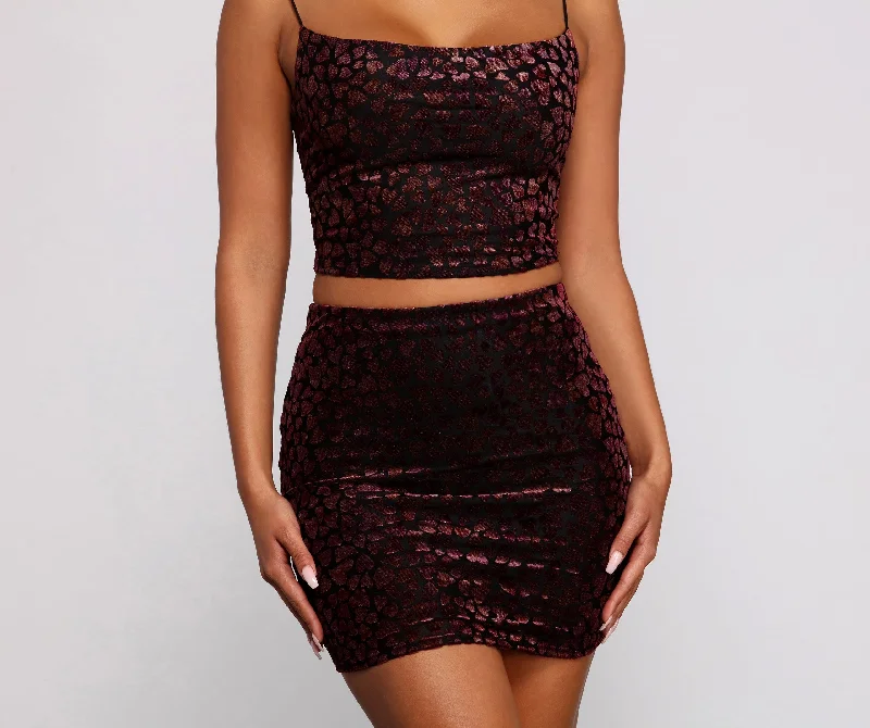 Hidden DiscountHeart Of Glam High Waist Mini Skirt
