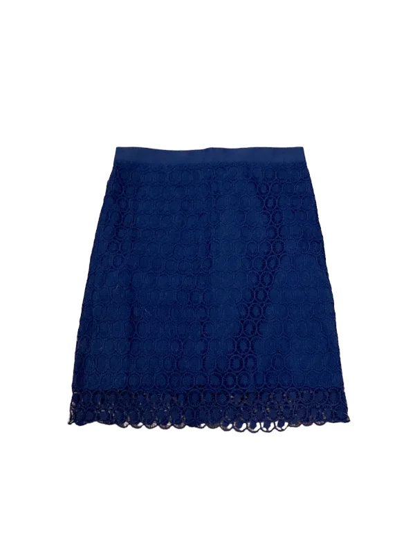 Free ShippingNavy Skirt Midi Loft, Size 4