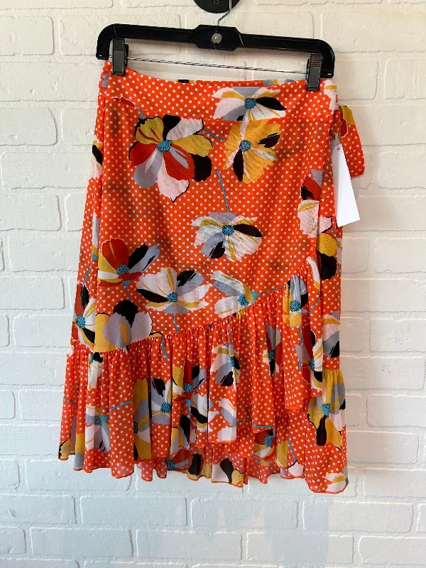 Exclusive OfferOrange & White Skirt Mini & Short Cabi, Size M