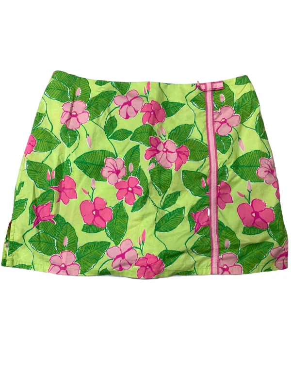 Mega SalePink Green Skirt Mini & Short Lilly Pulitzer, Size 10