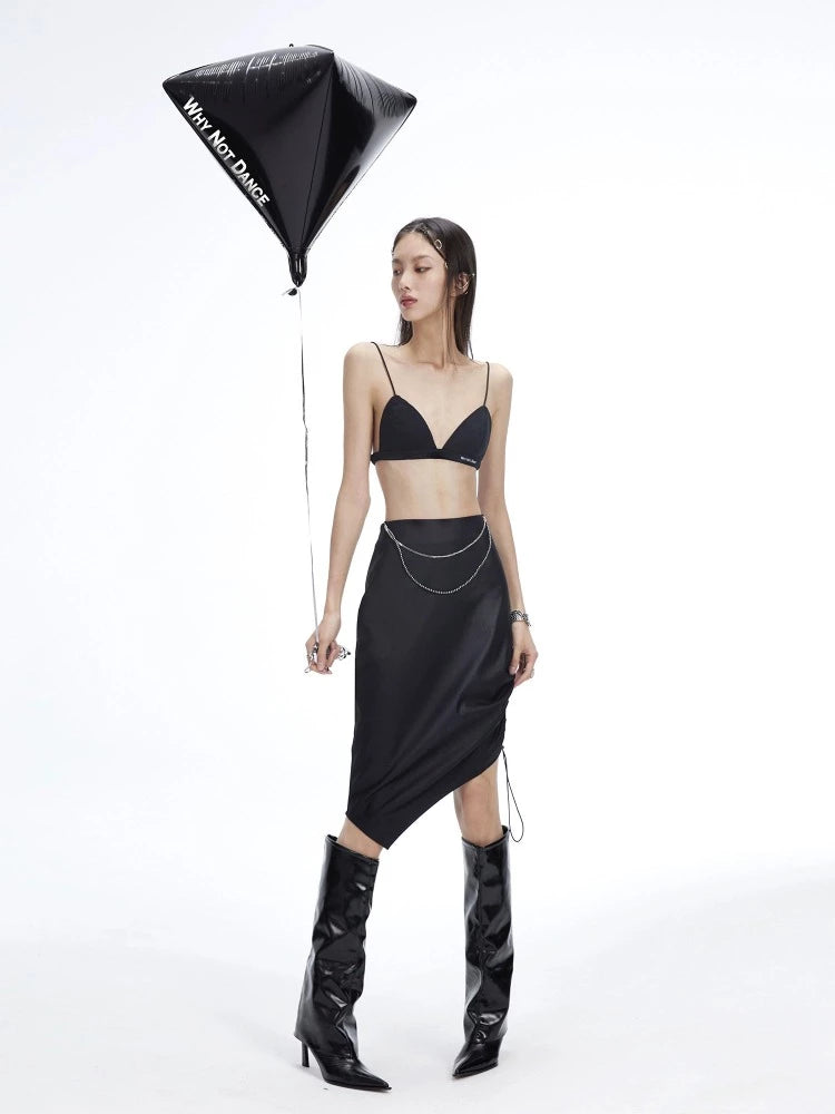 Invitation - Only SaleHigh waist metal chain skirt【s0000006710】