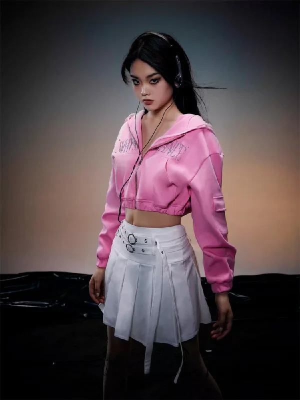 Daily DealsCollege style white pleated skirt【s0000006725】