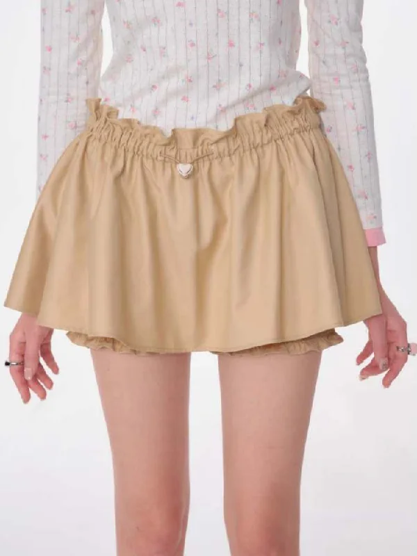 Money - Back GuaranteeA-Line Fluffy Ruffle Skirt Pants【s0000007140】