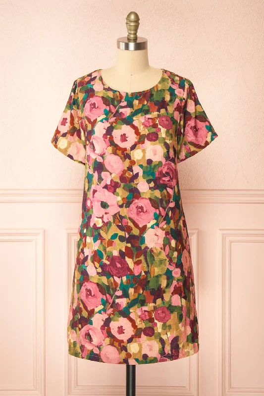 Limited Time OfferAzrael | Short Straight Colourful Dress