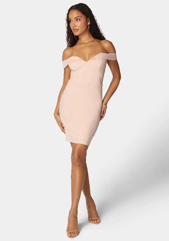 Weekly DealsOff Shoulder Knit Dress